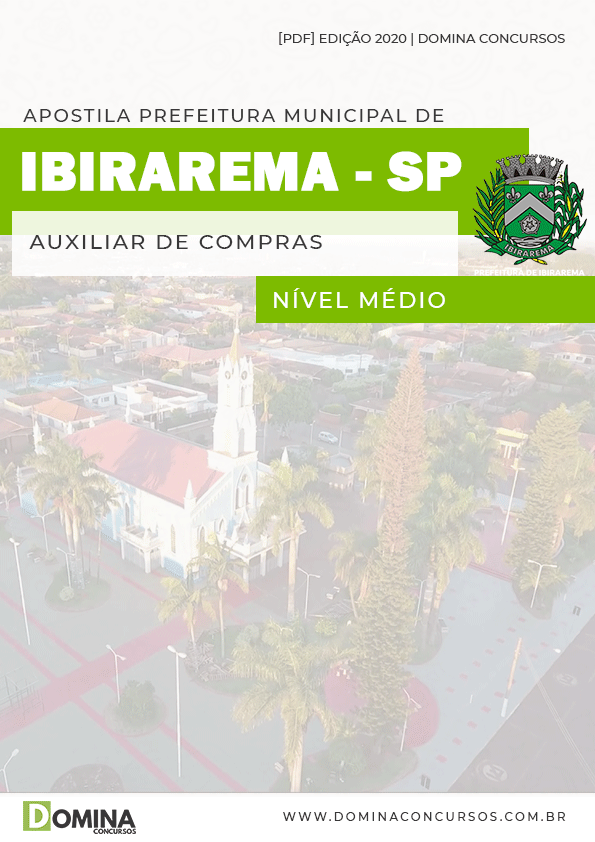 Apostila Concurso Pref Ibirarema SP 2020 Auxiliar Compras