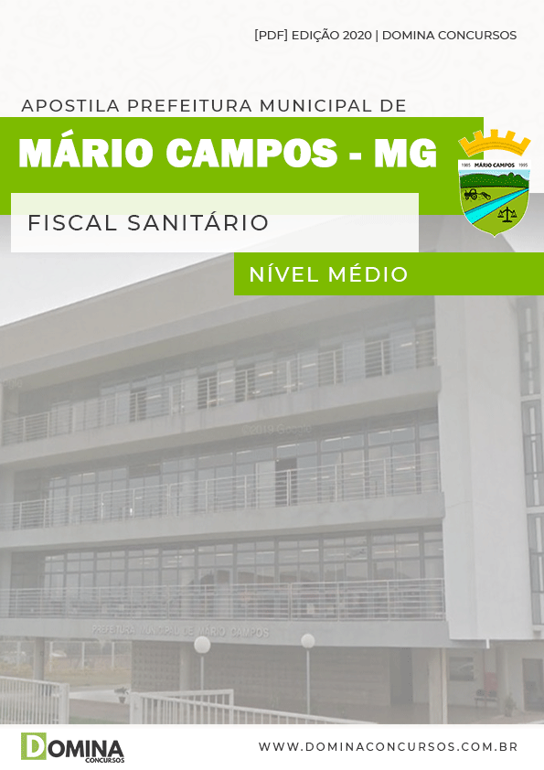 Apostila Pref Mário Campos MG 2020 Fiscal Sanitário