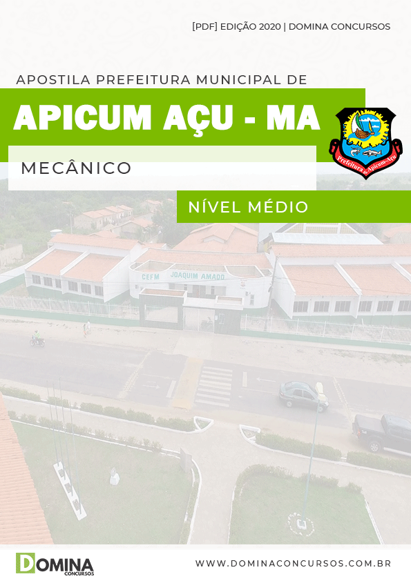 Apostila Concurso Pref Apicum Açu MA 2020 Mecânico