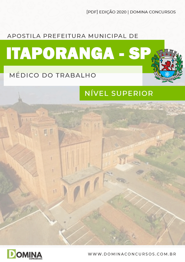 Apostila Pref Itaporanga SP 2020 Médico do Trabalho