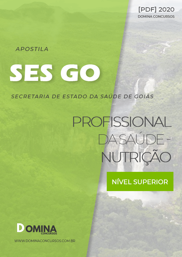 Apostila Processo Seletivo SES GO 2020 Nutrição