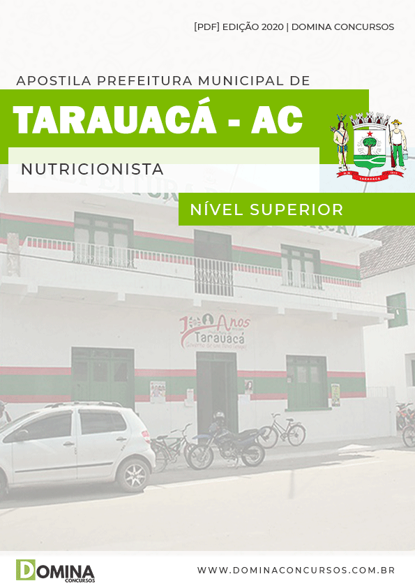 Apostila Concurso Pref Tarauacá AC 2020 Nutricionista