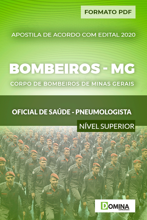 Apostila Bombeiros MG 2020 Oficial Saúde Pneumologista