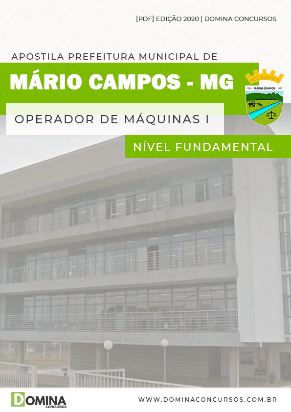 Apostila Pref Mário Campos MG 2020 Operador Máquinas I