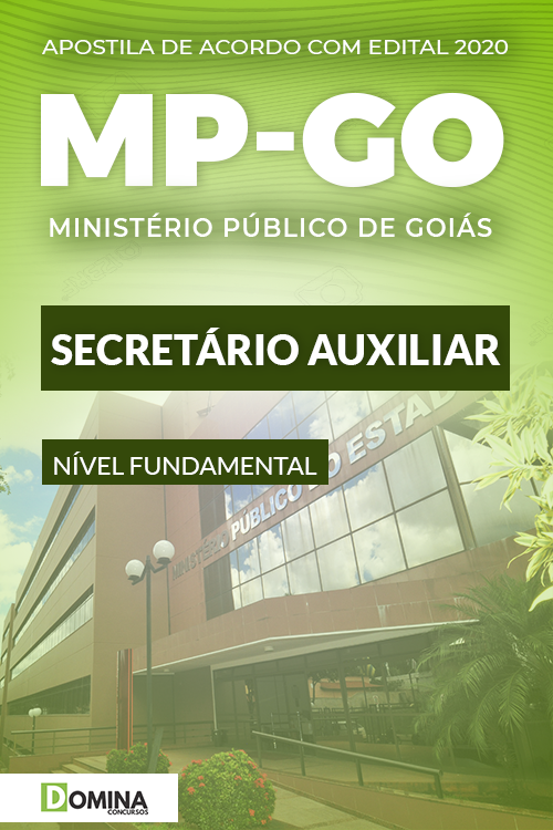 Apostila Concurso MP GO 2020 Secretário Escolar