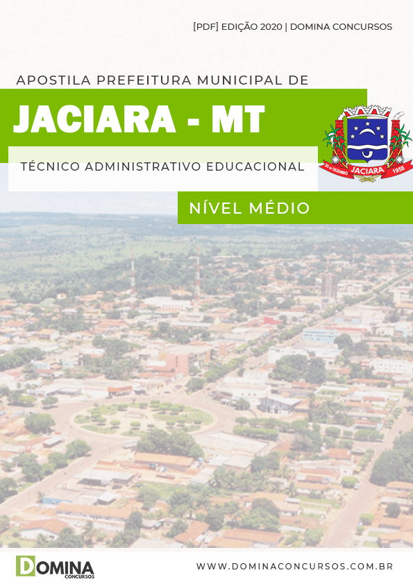 Apostila Pref Jaciara MT 2020 Tec Administrativo Educacional