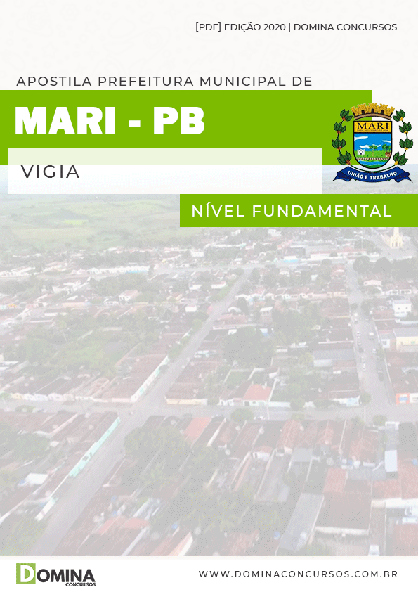 Apostila Concurso Público Pref Mari PB 2020 Vigia