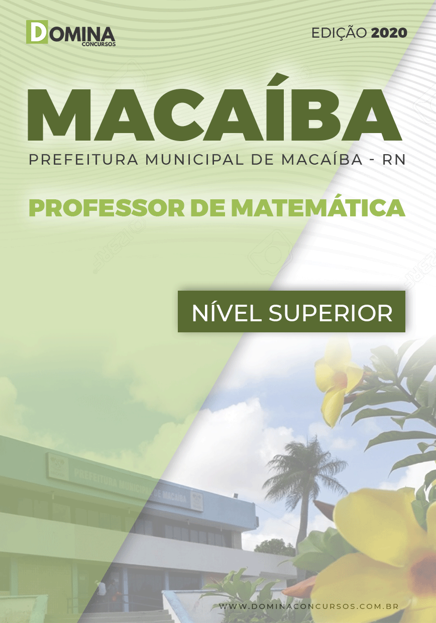 Apostila Pref Macaíba RN 2022 Professor de Matemática