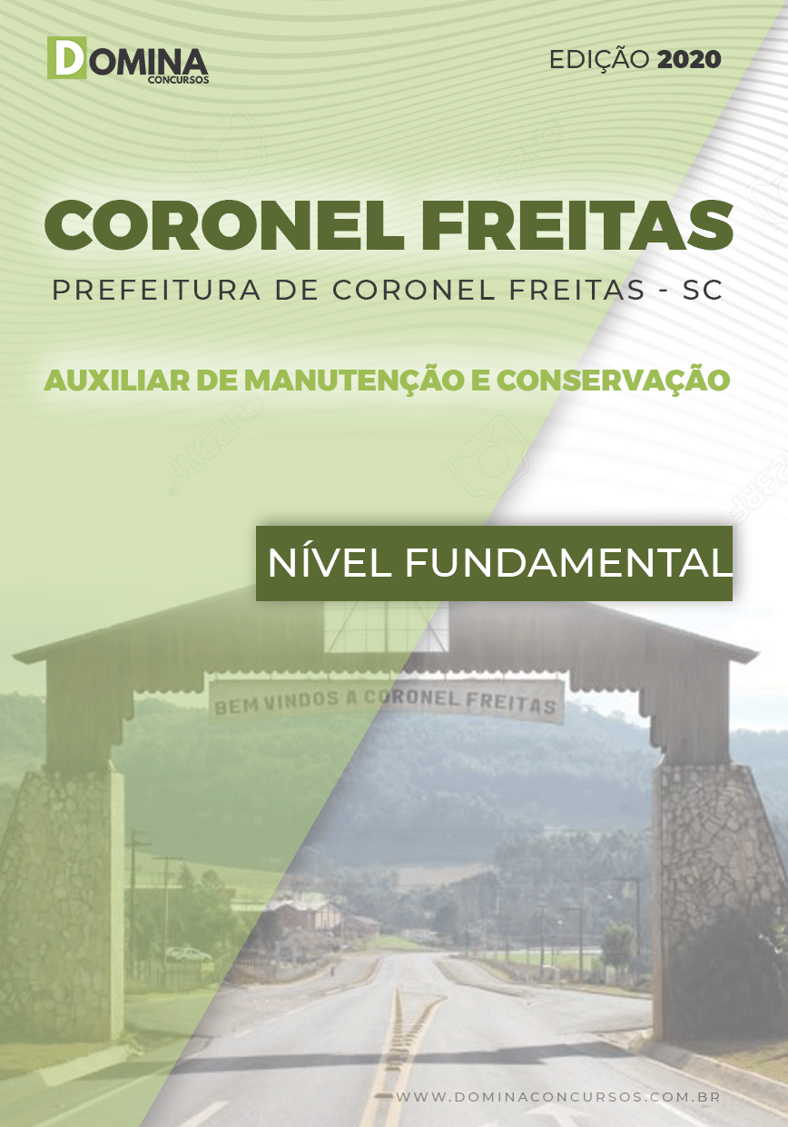 Apostila Coronel Freitas SC 2020 Auxiliar Manutenção Conservação
