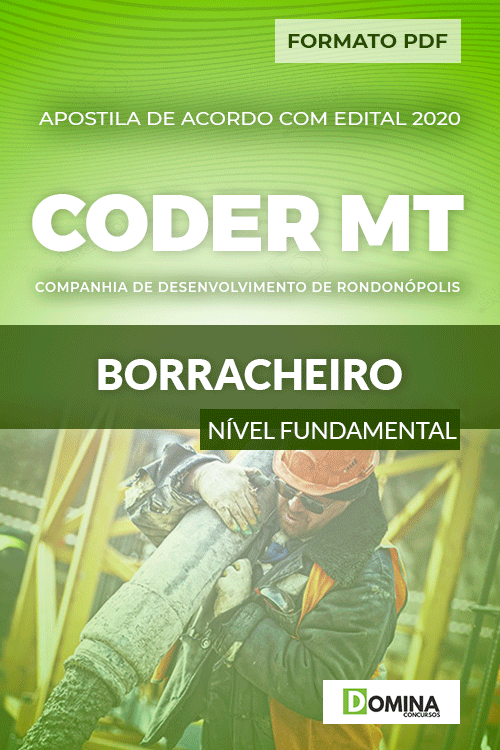 Apostila Concurso Público CODER MT 2020 Borracheiro