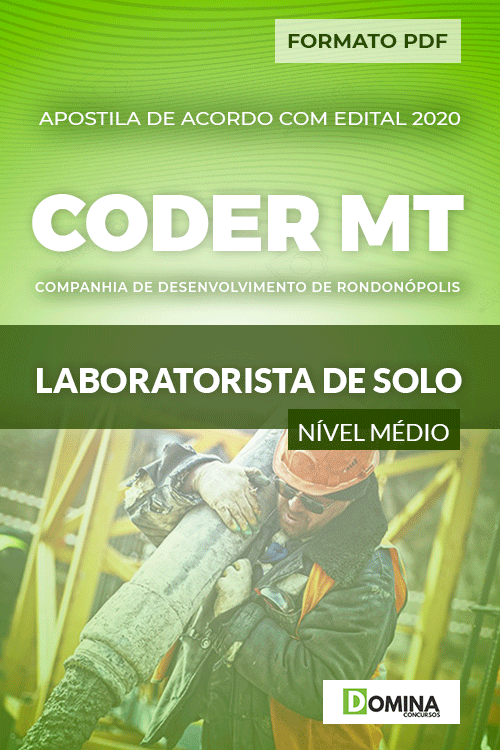Apostila Concurso CODER MT 2020 Laboratorista de Solo