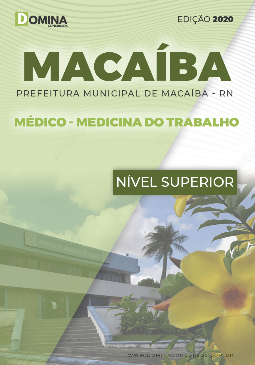 Apostila Pref Macaíba RN 2020 Médico Medicina do Trabalho