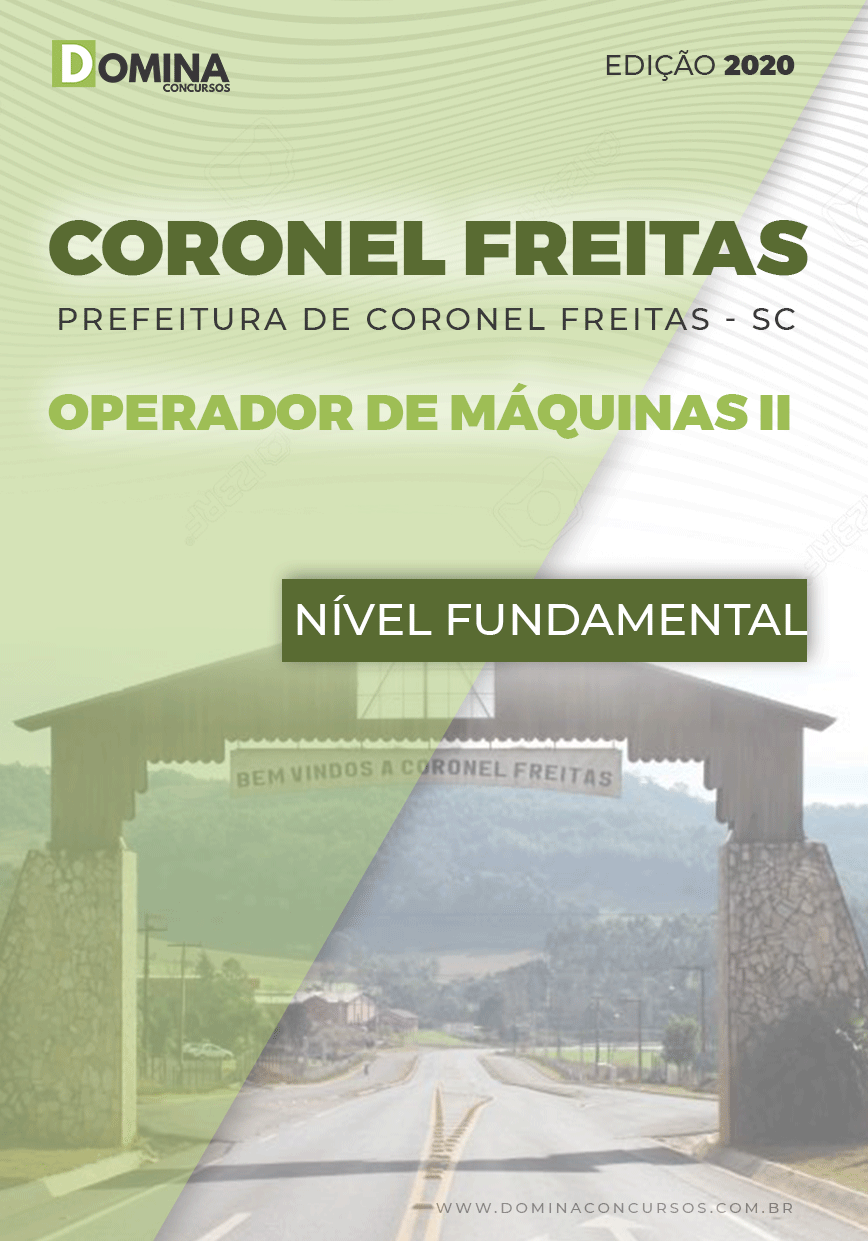Apostila Coronel Freitas SC 2020 Operador de Máquinas II