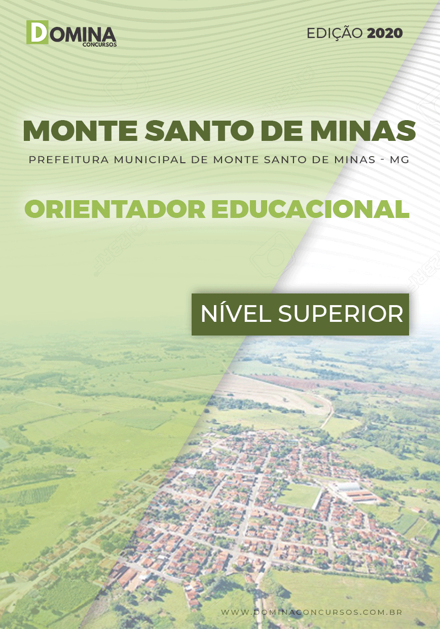 Apostila Pref Monte Santo Minas MG 2020 Orientador Educacional