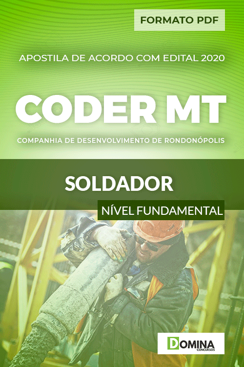 Apostila Concurso Público CODER MT 2020 Soldador