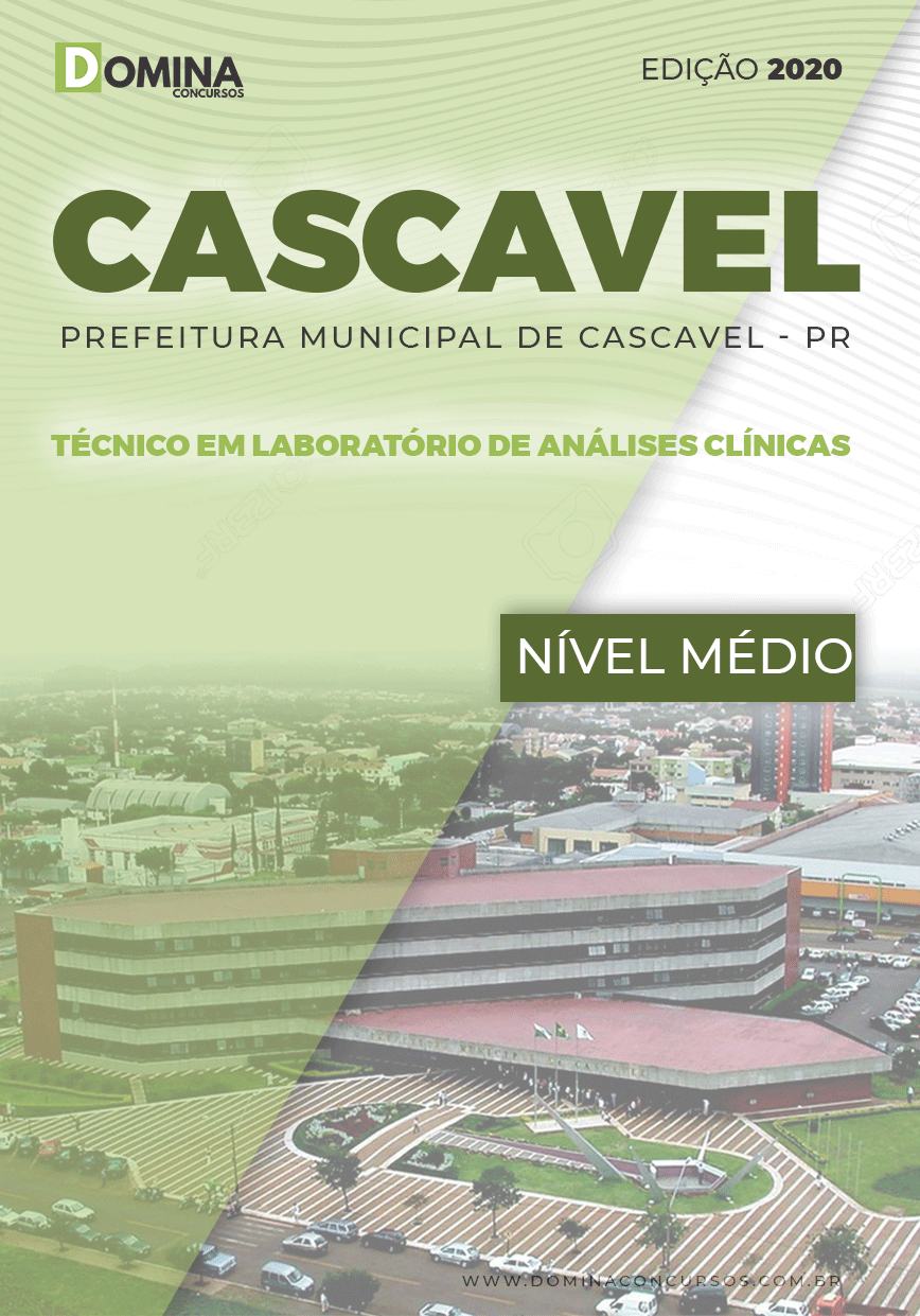 Apostila Cascavel PR 2020 Técnico Laboratório Análises Clínicas