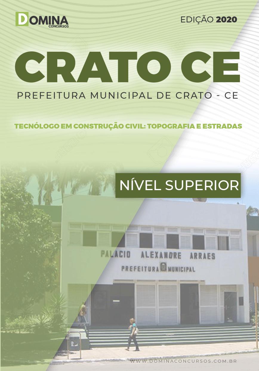 Apostila Pref Crato CE 2020 Tecnólogo Topografia e Estradas