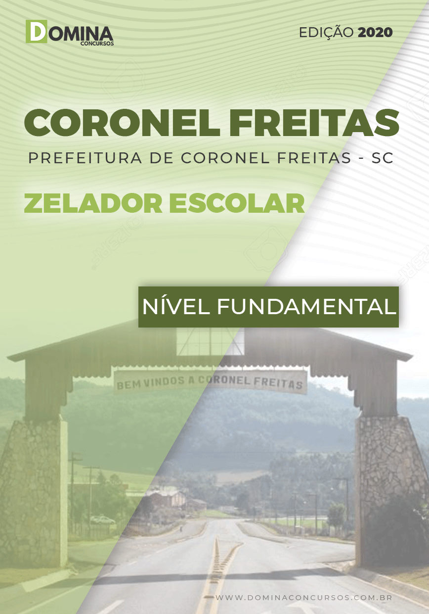 Apostila Pref Coronel Freitas SC 2020 Zelador Escolar