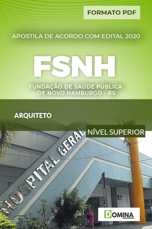 Apostila FSNH Novo Hamburgo RS 2020 Arquiteto