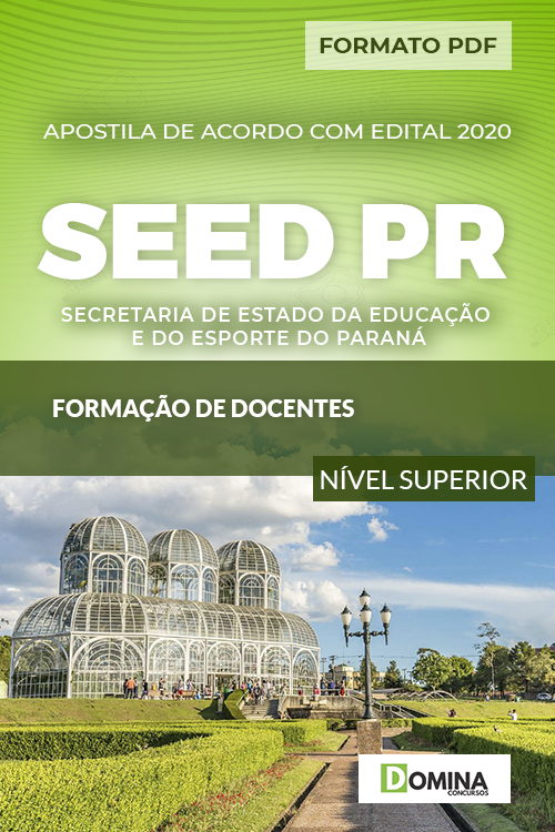Apostila Concurso SEED PR 2020 Formação de Docentes
