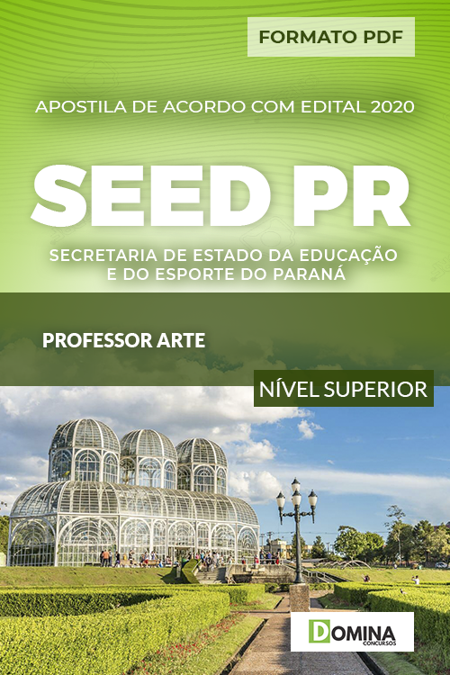 Apostila Concurso SEED PR 2020 Professor Arte