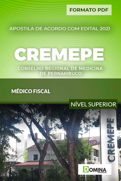 Apostila Concurso Público CREMEPE 2021 Médico Fiscal