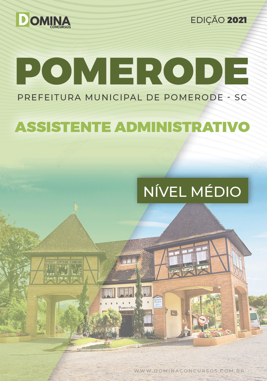 Apostila Pref Pomerode SC 2021 Assistente Administrativo