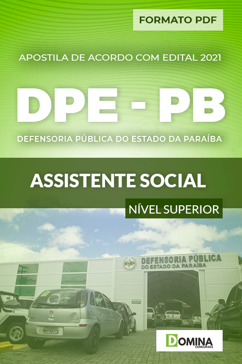 Apostila Processo Seletivo DPE PB 2021 Assistente Social