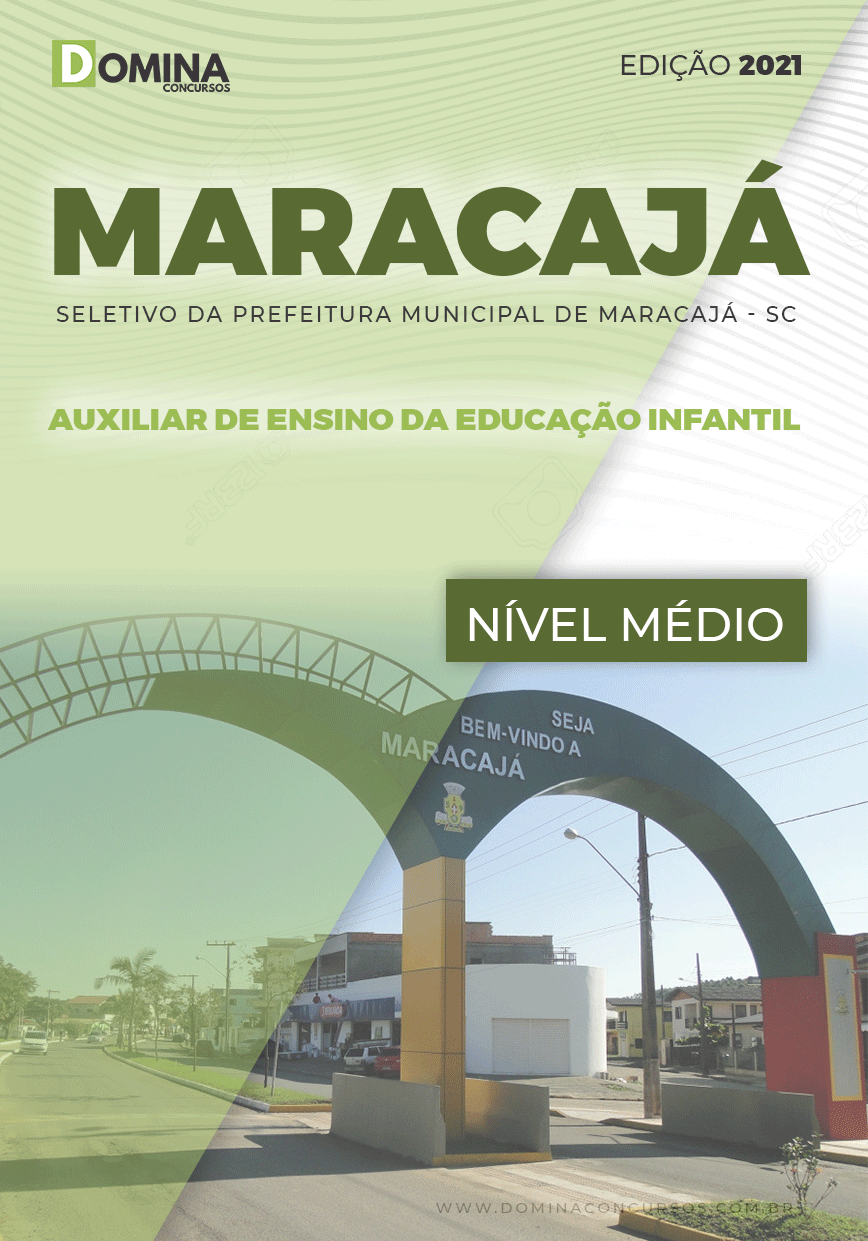 Apostila Seletivo Pref Maracajá SC 2021 Auxiliar Educação Infantil