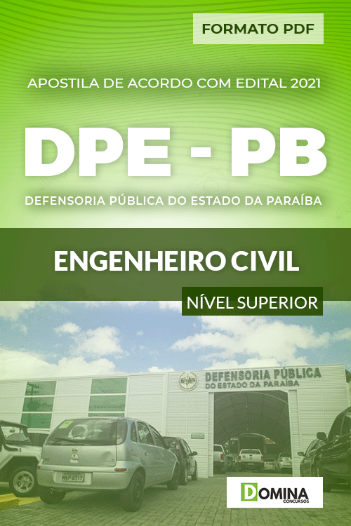 Apostila Processo Seletivo DPE PB 2021 Engenheiro Civil