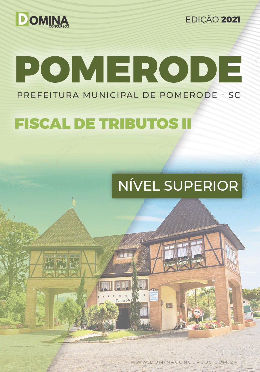 Apostila Concurso Pref Pomerode SC 2021 Fiscal de Tributos II