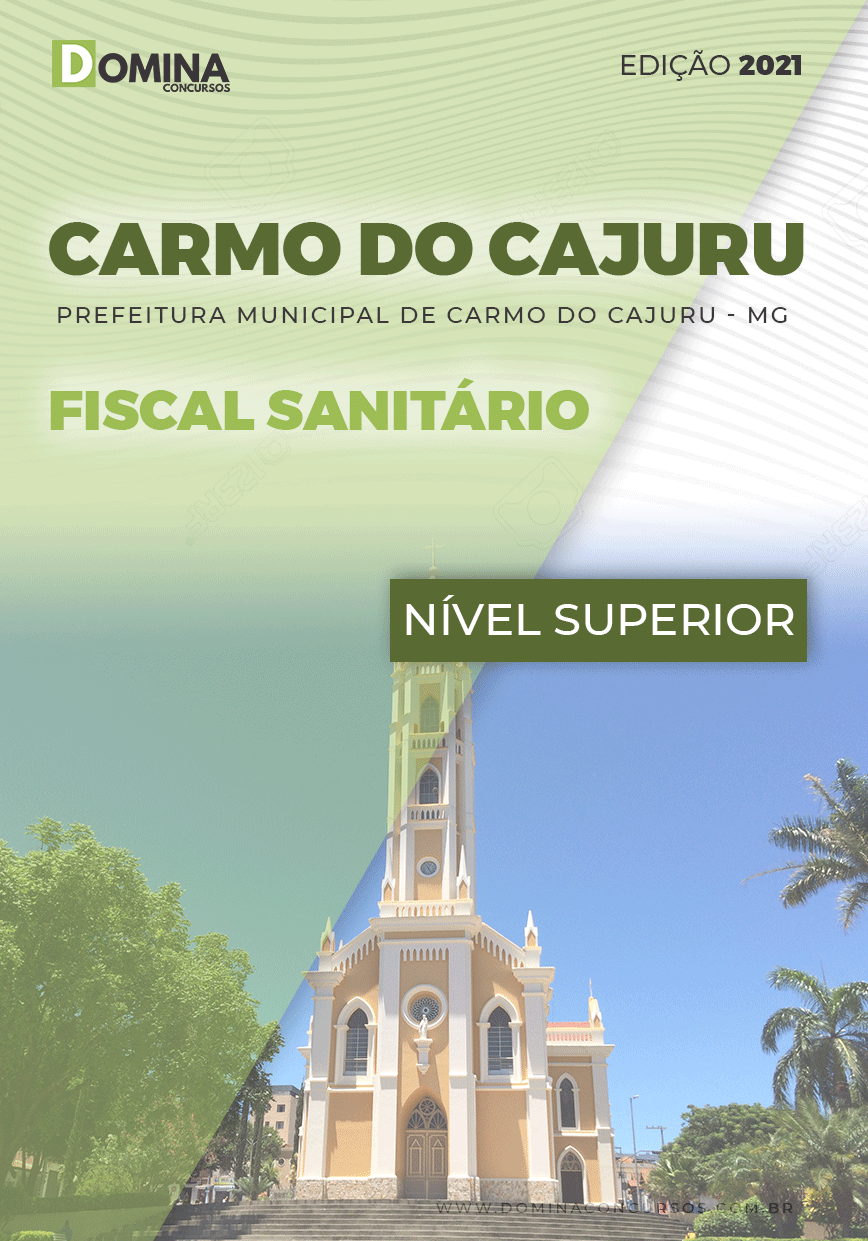 Apostila Concurso Pref Carmo Cajuru MG 2021 Fiscal Sanitário
