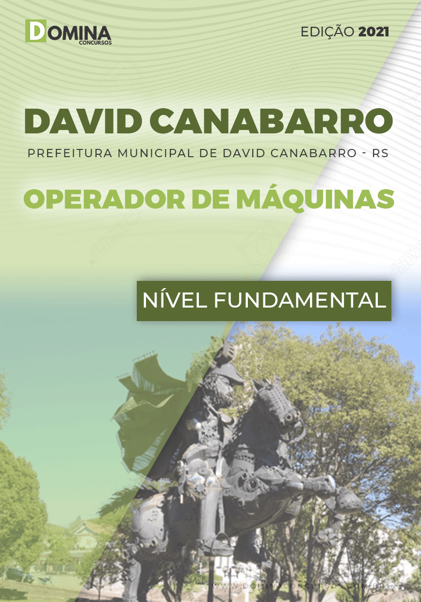 Apostila Pref David Canabarro RS 2021 Operador de Máquinas