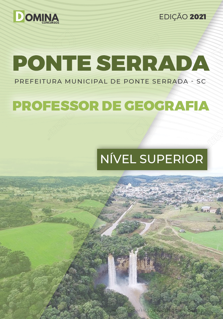 Apostila Pref Ponte Serrada SC 2021 Professor de Geografia