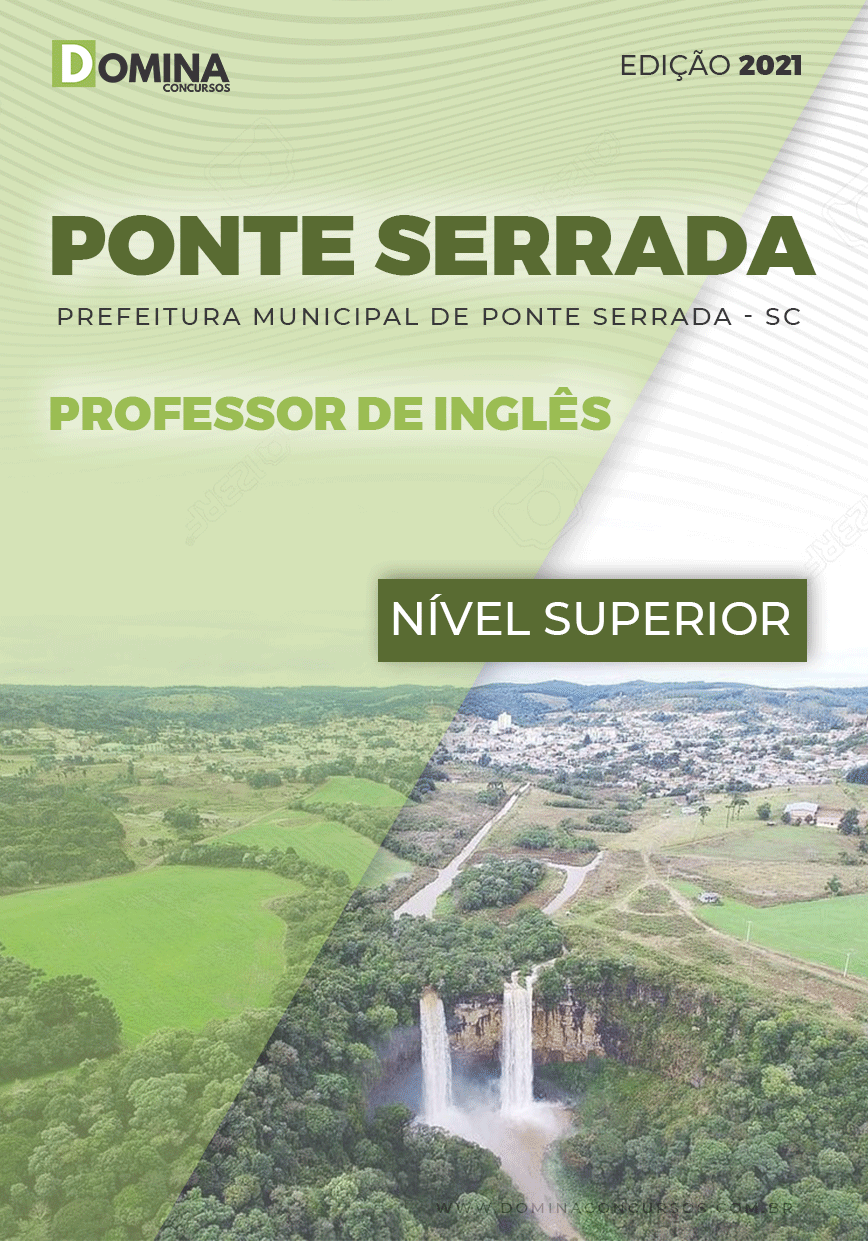 Apostila Pref Ponte Serrada SC 2021 Professor de Inglês