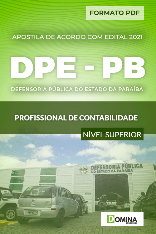 Apostila Seletivo DPE PB 2021 Profissional de Contabilidade
