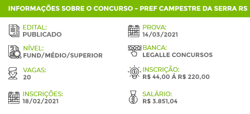 Apostila Concurso Pref Campestre Serra RS 2021 Operário