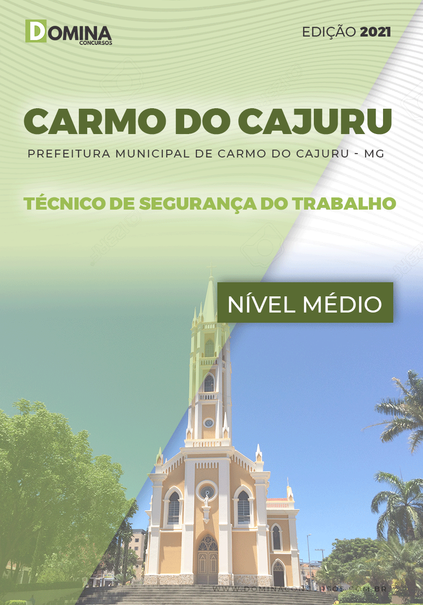 Apostila Pref Carmo Cajuru MG 2021 Técnico Segurança Trabalho