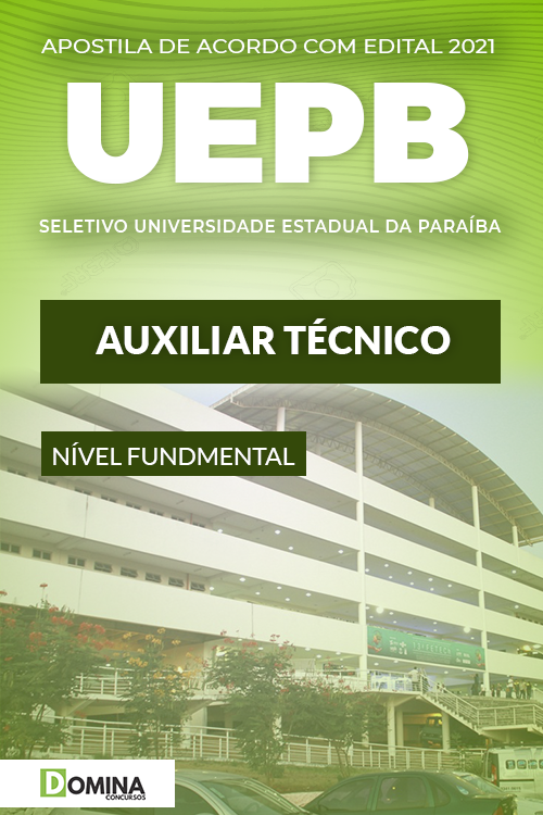 Apostila Processo Seletivo UEPB 2021 Auxiliar Técnico