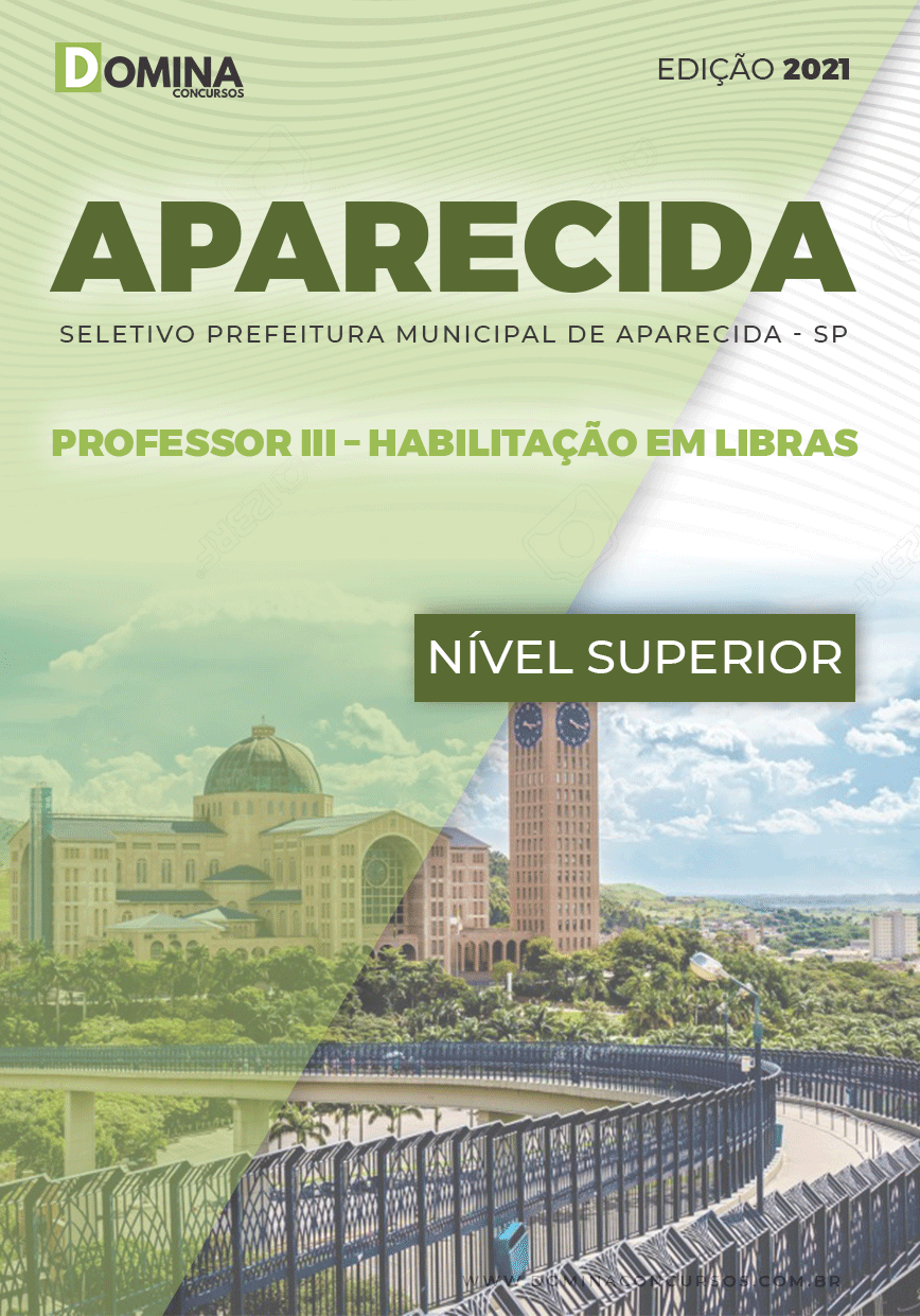 Apostila Pref Aparecida 2021 Professor III Habilitação em Libras