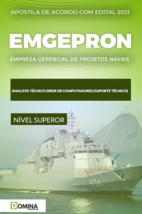Apostila EMGEPRON 2021 Analista Rede Computadores Suporte