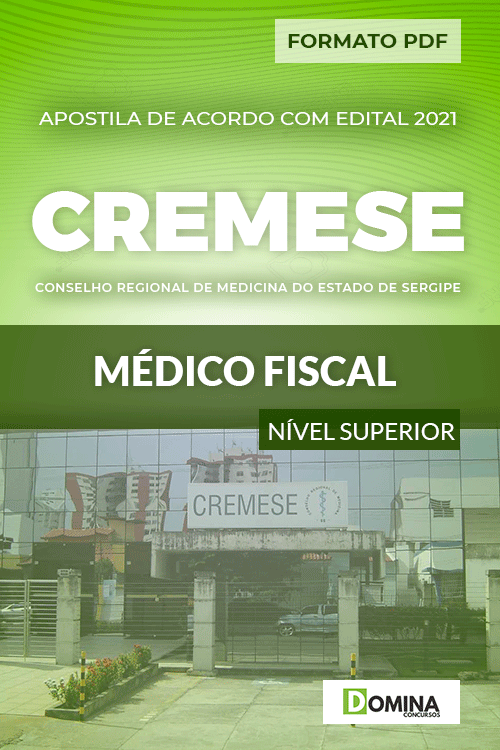 Apostila Concurso Públicas CREMESE 2021 Médico Fiscal