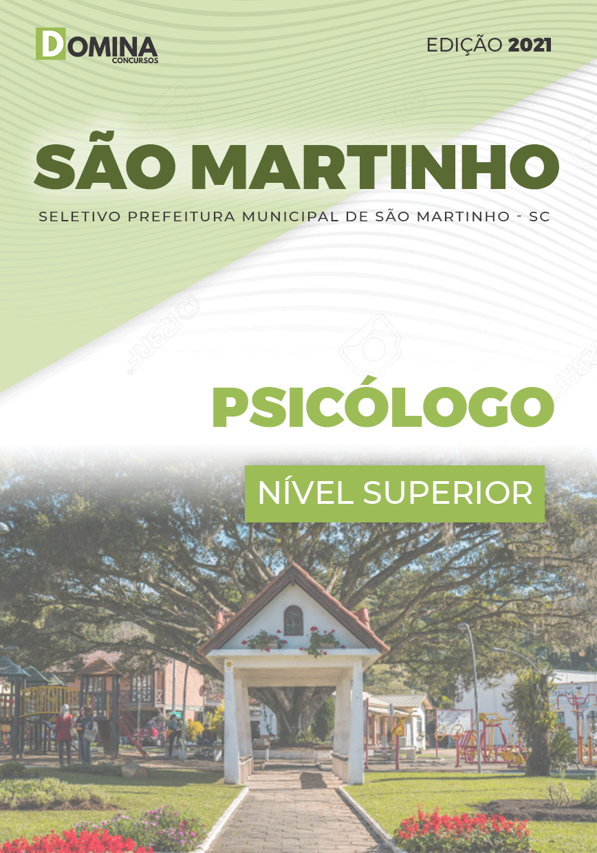 Apostila Concurso São Martinho SC 2021 Psicólogo