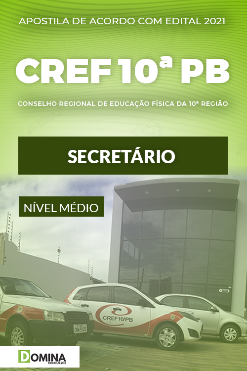 Apostila Concurso Público CREF 10 PB 2021 Secretário