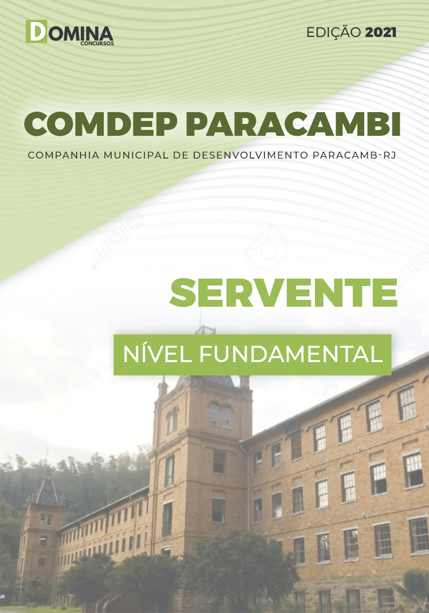 Apostila Seletivo COMDEP Paracambi RJ 2021 Servente