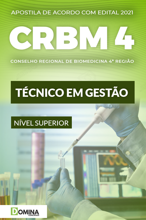 Apostila Concurso Público CRBM 4 2021 Técnico em Gestão