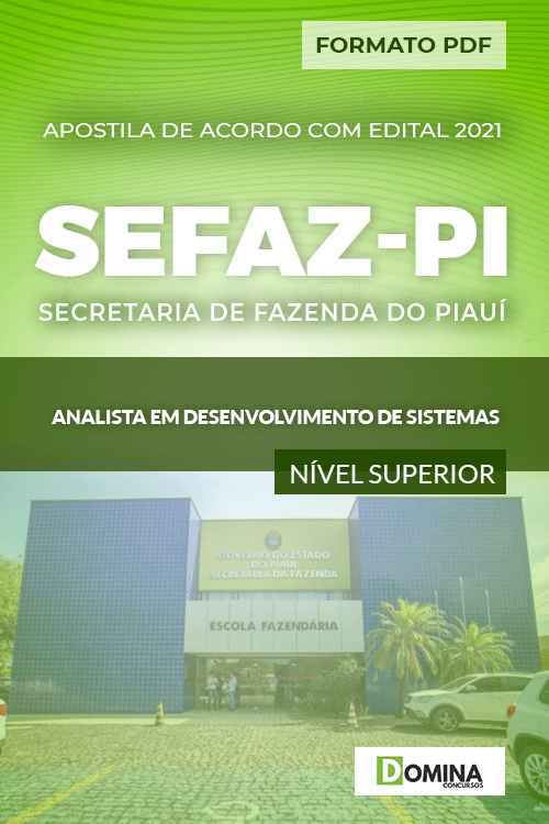 Apostila SEFAZ PI 2021 Analista Desenvolvimento Sistemas