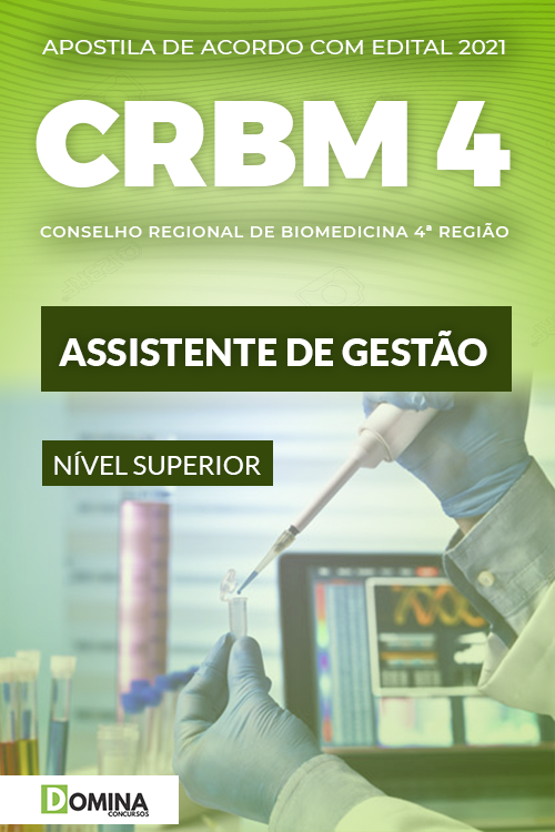 Apostila Concurso Público CRBM 4 2021 Assistente de Gestão