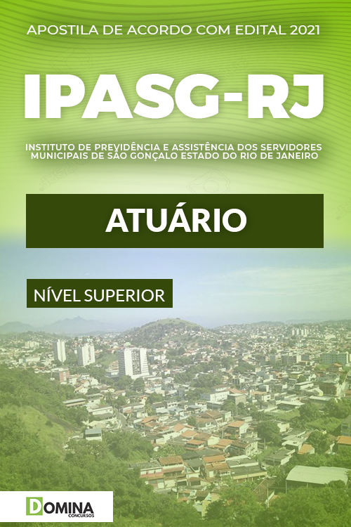 Apostila Concurso IPASG RJ 2021 Atuário Consulplan