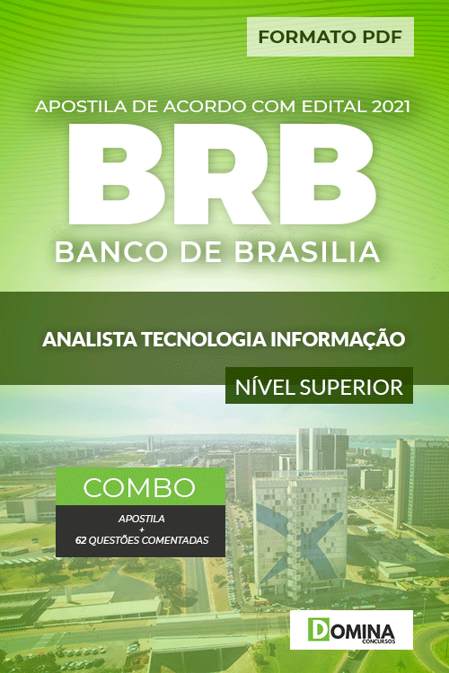 Apostila Concurso BRB 2021 Analista Tecnologia Informação